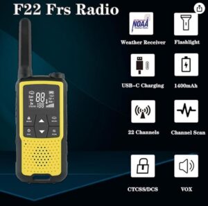 Walkie Talkie Long Range 22 Channels FRS Radio